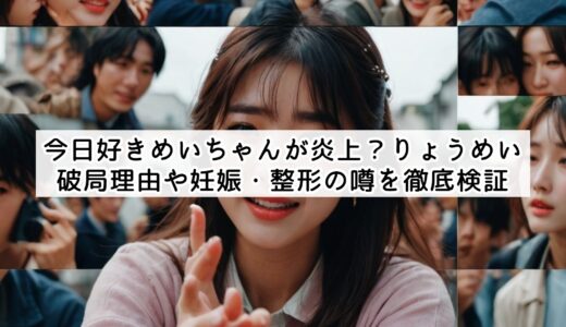 今日好きめいちゃんが炎上？りょうめい破局理由や妊娠・整形の噂を徹底検証