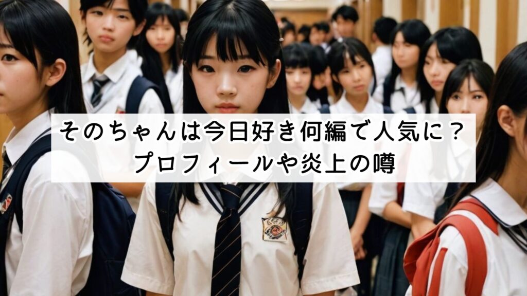 そのちゃんは今日好き何編で人気に？プロフィールや炎上の噂