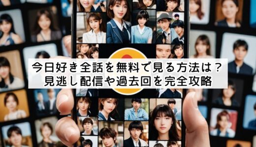 今日好き全話を無料で見る方法は？見逃し配信や過去回を完全攻略