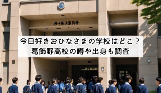 今日好きおひなさまの学校はどこ？葛飾野高校の噂や出身も調査