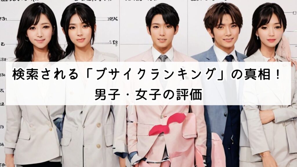 検索される「ブサイクランキング」の真相！男子・女子の評価