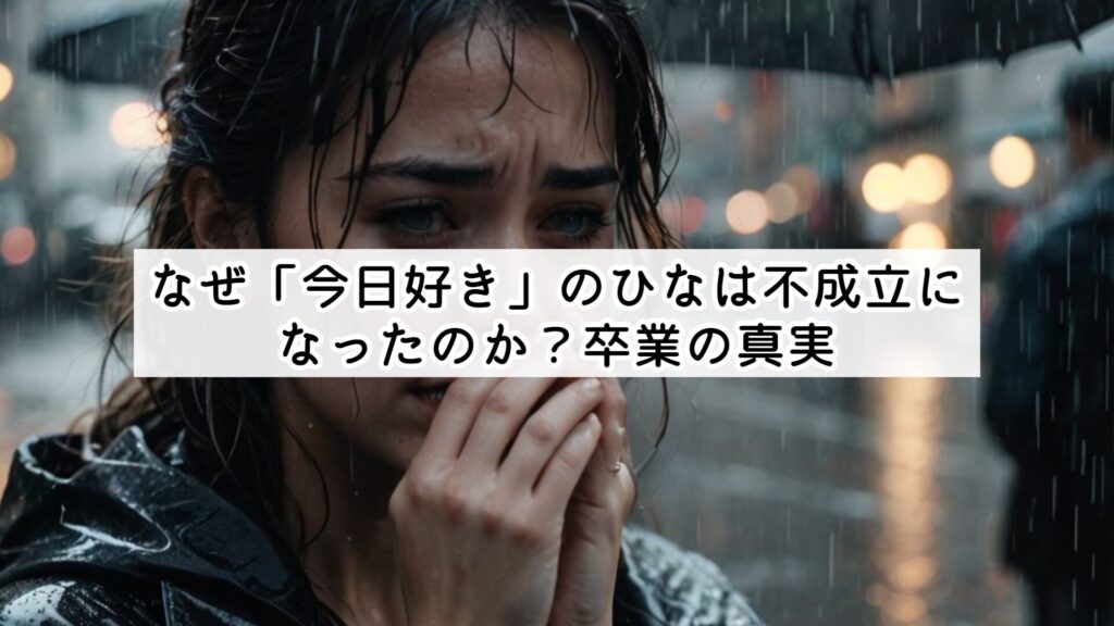 なぜ「今日好き」のひなは不成立になったのか？卒業の真実