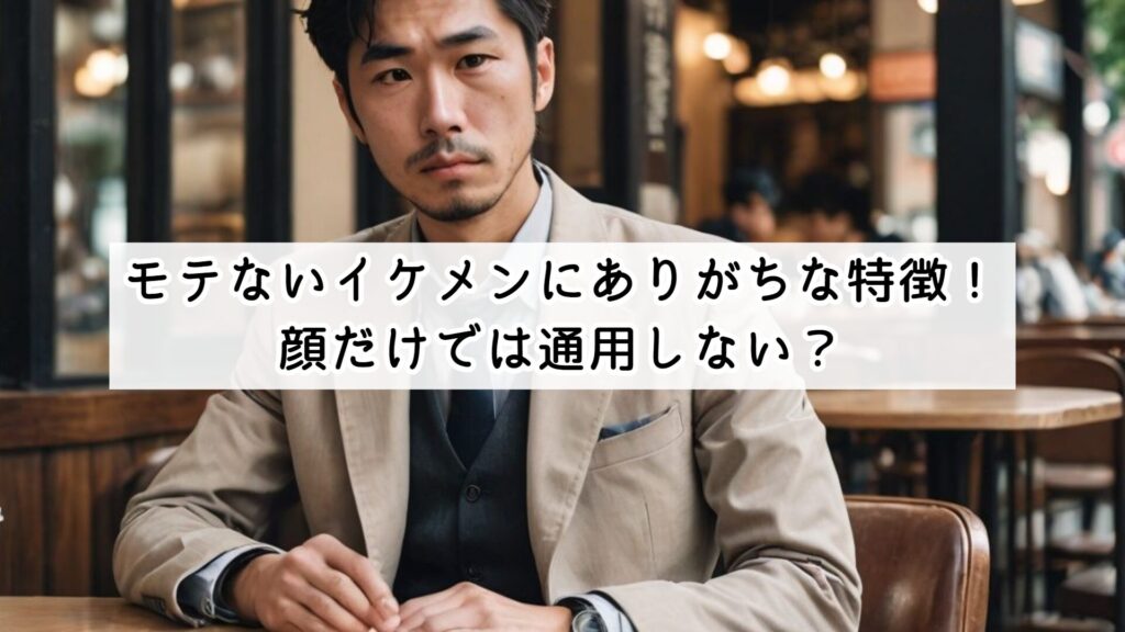 モテないイケメンにありがちな特徴！顔だけでは通用しない？