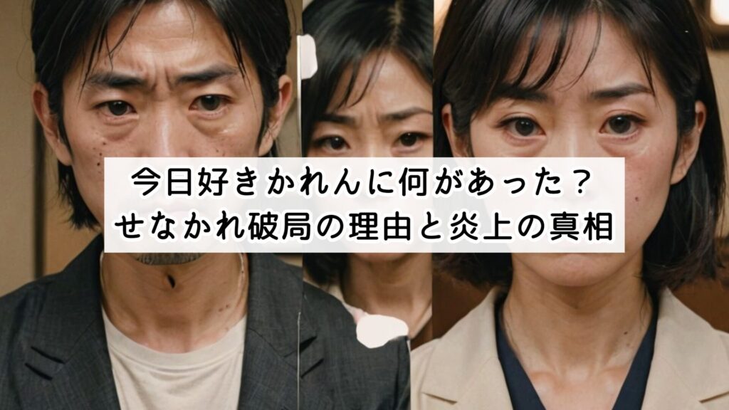 今日好きかれんに何があった?せなかれ破局の理由と炎上の真相