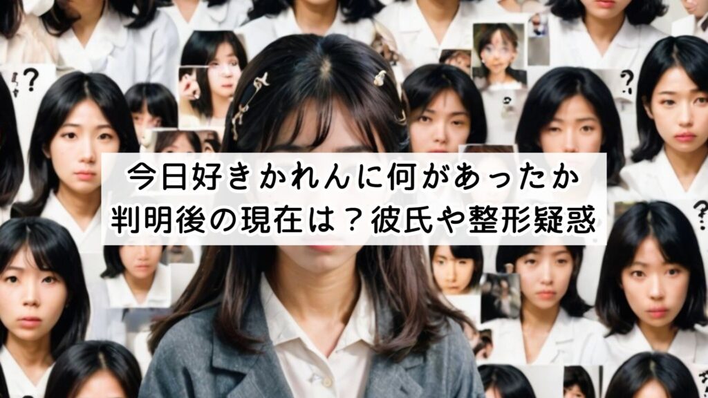 今日好きかれんに何があったか判明後の現在は?彼氏や整形疑惑