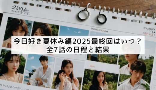 今日好き夏休み編2025最終回はいつ？全7話の日程と結果