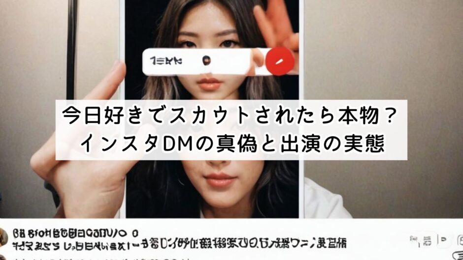 今日好きでスカウトされたら本物？インスタDMの真偽と出演の実態