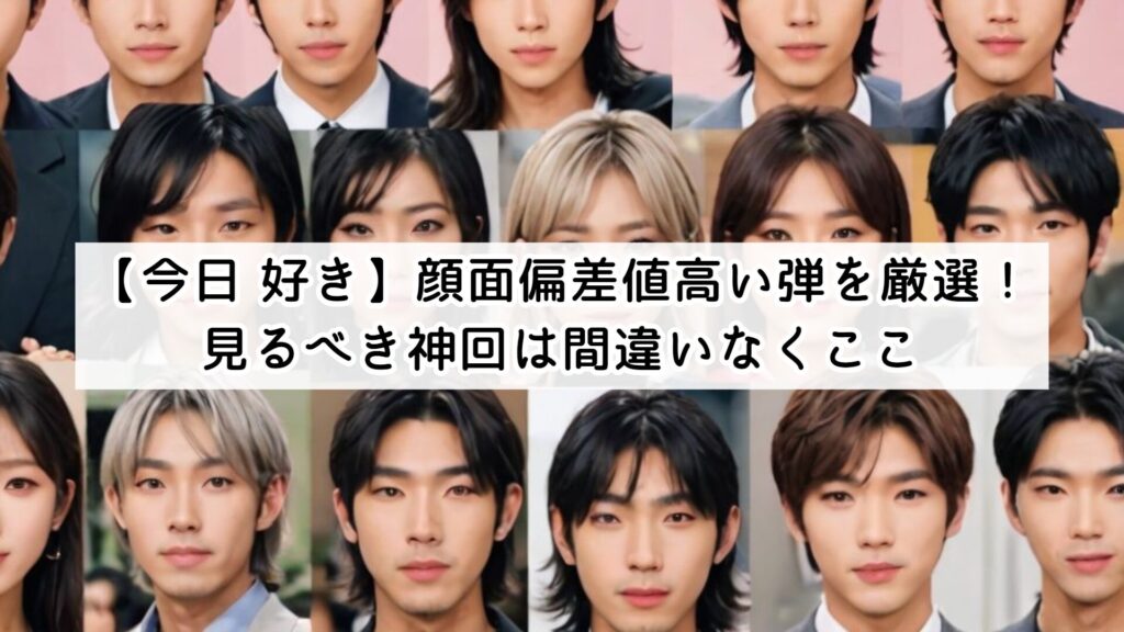 【今日 好き】顔面偏差値高い弾を厳選!見るべき神回は間違いなくここ