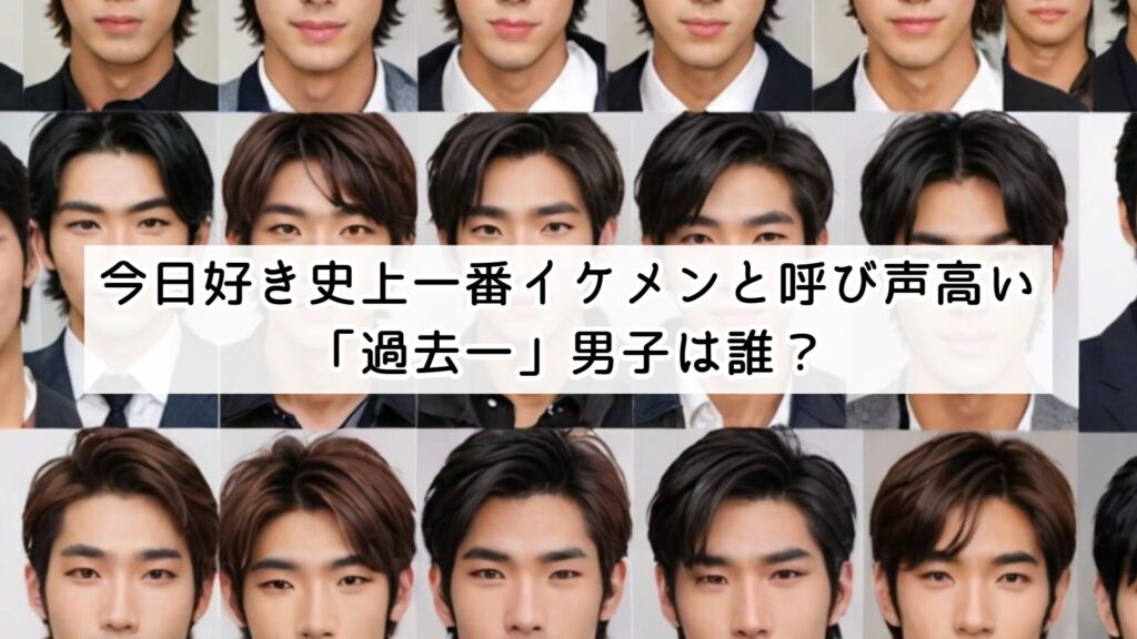 今日好き史上一番イケメンと呼び声高い「過去一」男子は誰?