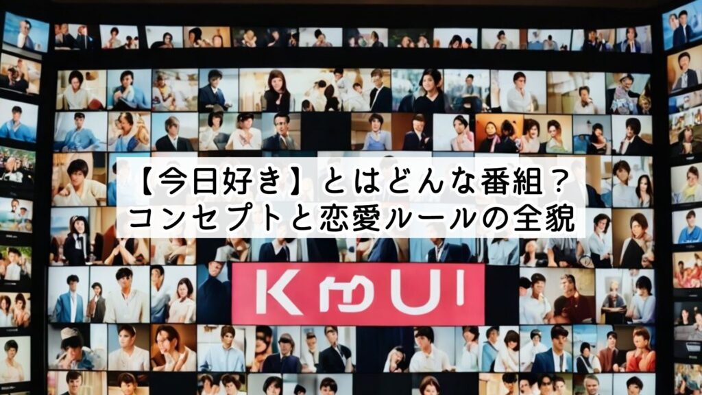 【今日好き】とはどんな番組？コンセプトと恋愛ルールの全貌