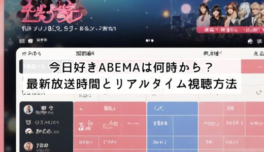 今日好きABEMAは何時から？最新放送時間とリアルタイム視聴方法