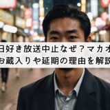 今日好き放送中止なぜ？マカオ編お蔵入りや延期の理由を解説