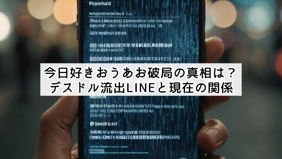 今日好きおうあお破局の真相は？デスドル流出LINEと現在の関係