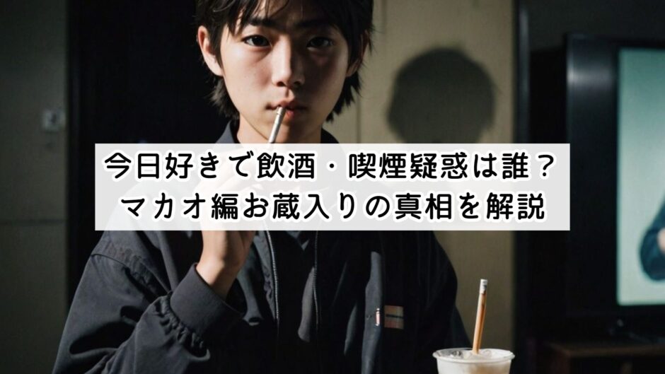 今日好きで飲酒・喫煙疑惑は誰？マカオ編お蔵入りの真相を解説