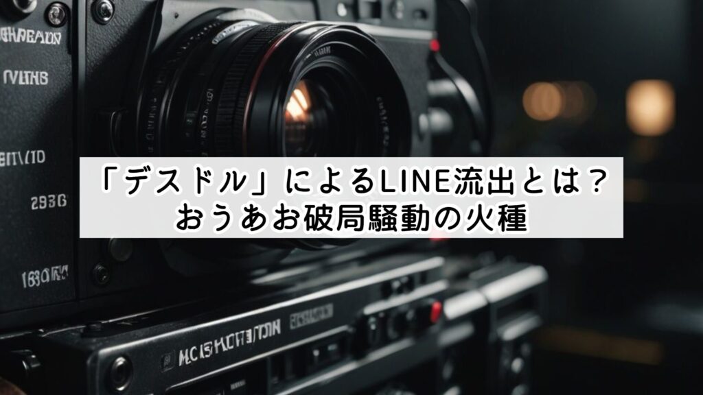 「デスドル」によるLINE流出とは?おうあお破局騒動の火種
