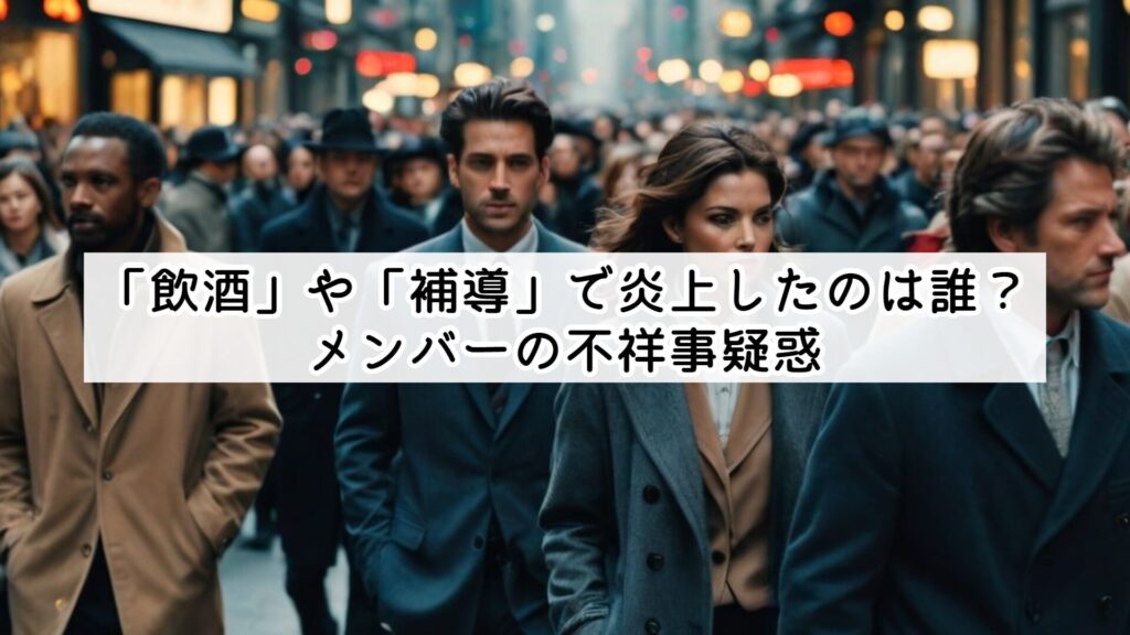 「飲酒」や「補導」で炎上したのは誰？メンバーの不祥事疑惑