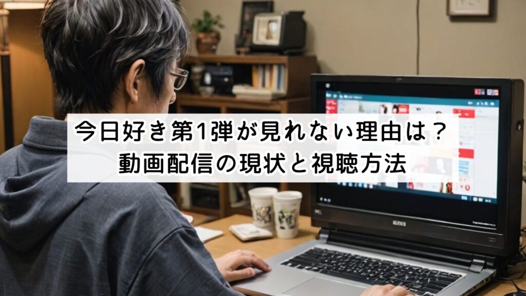 今日好き第1弾が見れない理由は?動画配信の現状と視聴方法