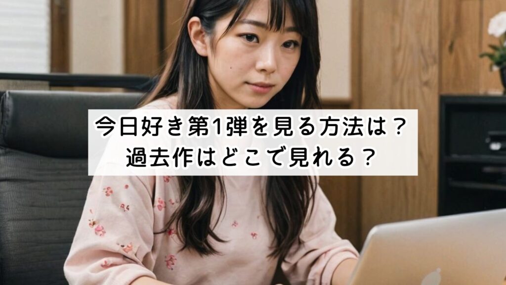 今日好き第1弾を見る方法は?過去作はどこで見れる?
