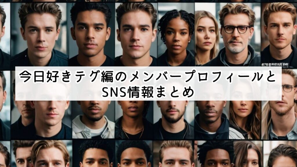 今日好きテグ編のメンバープロフィールとSNS情報まとめ