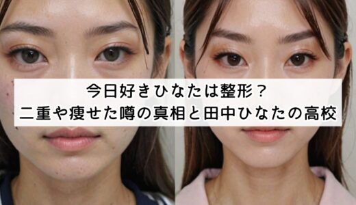 今日好きひなたは整形？二重や痩せた噂の真相と田中ひなたの高校