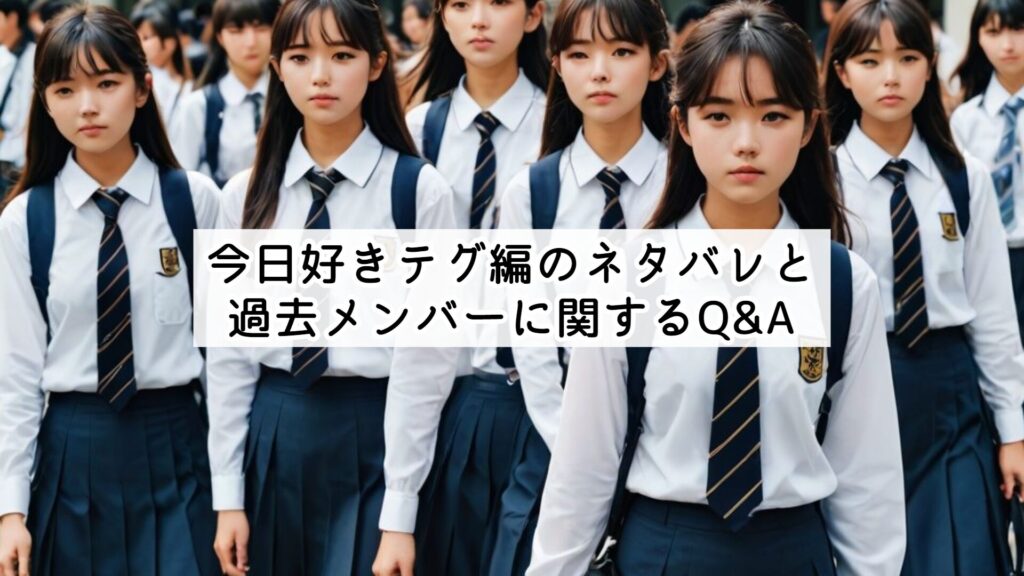 今日好きテグ編のネタバレと過去メンバーに関するQ&A