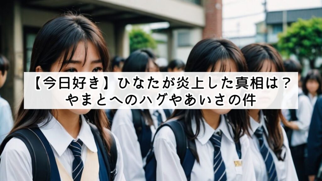 【今日好き】ひなたが炎上した真相は？やまとへのハグやあいさの件