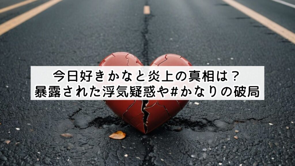 今日好きかなと炎上の真相は?暴露された浮気疑惑や#かなりの破局