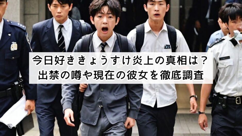 今日好ききょうすけ炎上の真相は？出禁の噂や現在の彼女を徹底調査