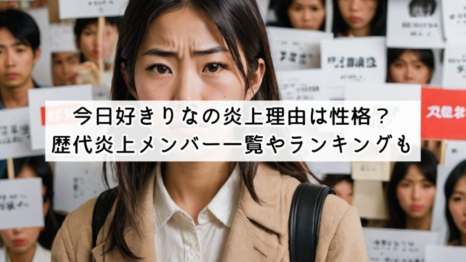 今日好きりなの炎上理由は性格？歴代炎上メンバー一覧や性格悪いランキングも