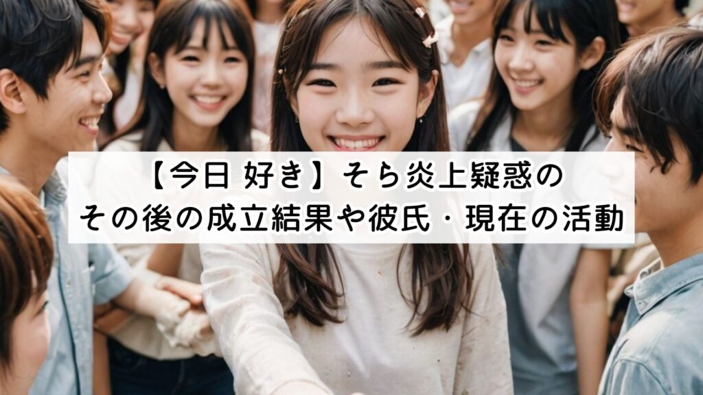 【今日 好き】そら炎上疑惑のその後の成立結果や彼氏・現在の活動